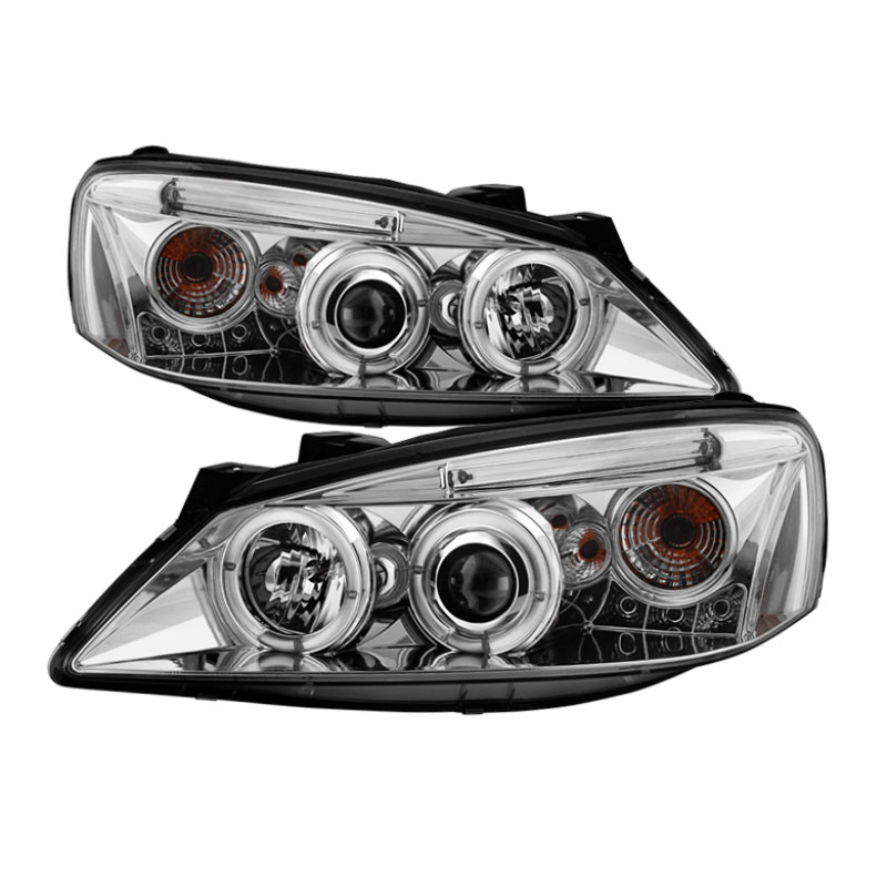 SPYDER 5011602 | Spyder Pontiac G6 2/4DR Halo LED ( Replaceable LEDs ) Projector Headlights - Chrome - (PRO-YD-PG605-HL-C); 2005-2008