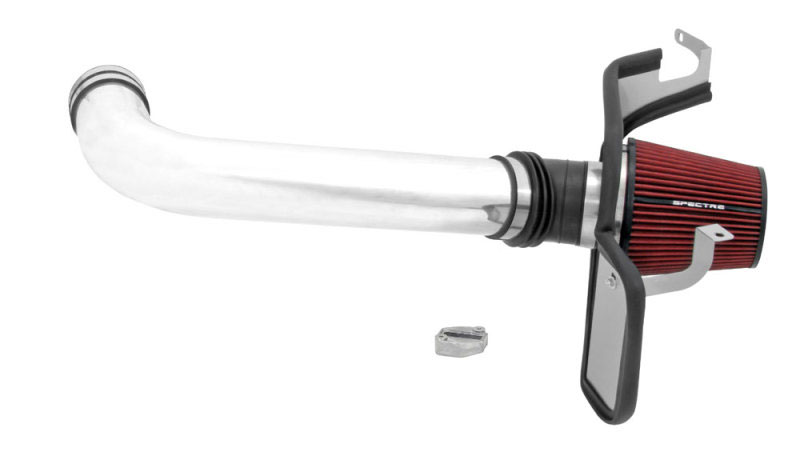 Spectre 900134 | 70-81 Camaro LS Blade MAFS Driver Side Air Intake Kit - Polished w/Red Filter; 1970-1981