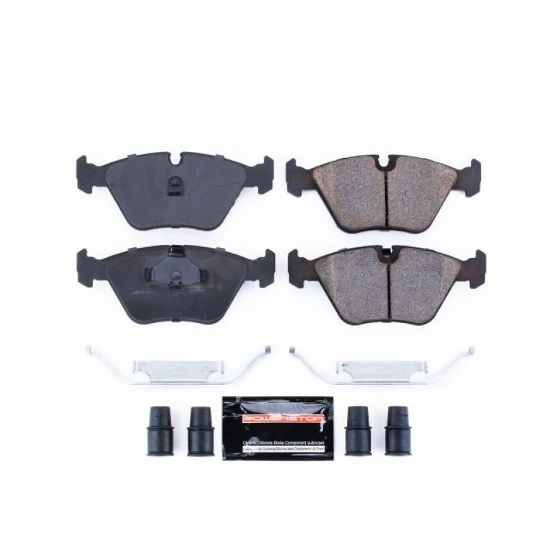 PowerStop z23-394 | Power Stop 89-91 Audi 200 Front Z23 Evolution Sport Brake Pads w/Hardware; 1991-1991