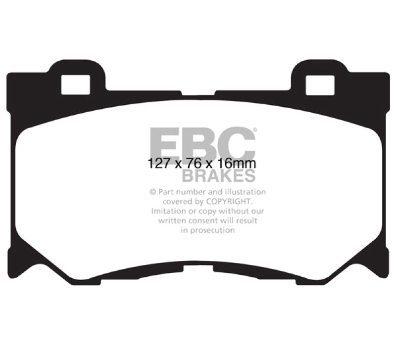 EBC dp61823 | 08-13 Infiniti FX50 5.0 Greenstuff Front Brake Pads; 2008-2013