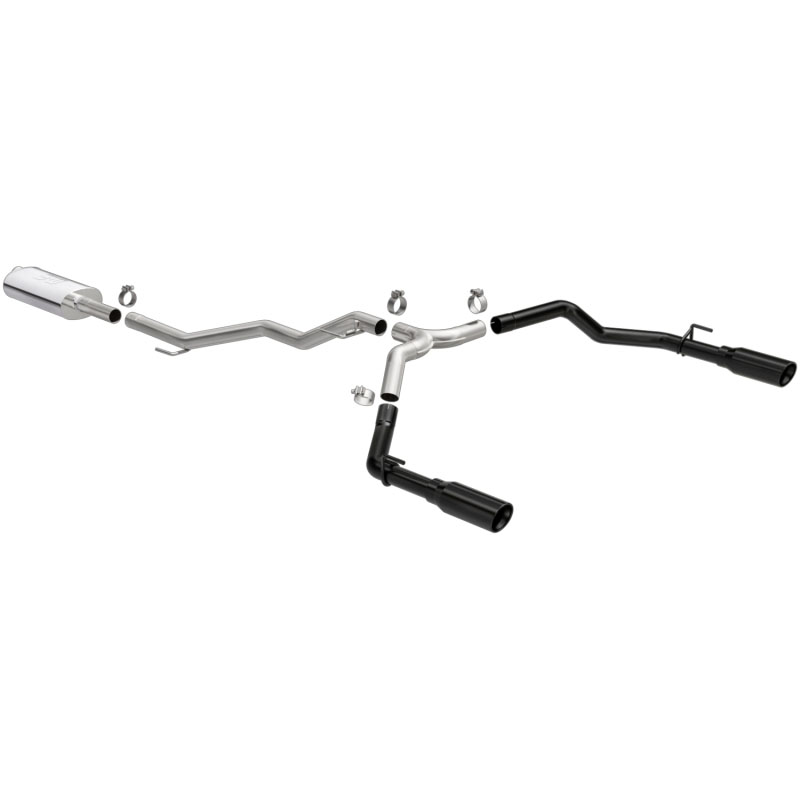 Magnaflow 19487 | MagnaFlow 2020 Jeep Gladiator 3in Street Series Dual Split Exit SS Cat-Back Exhaust w/Black Tips; 2020-2024