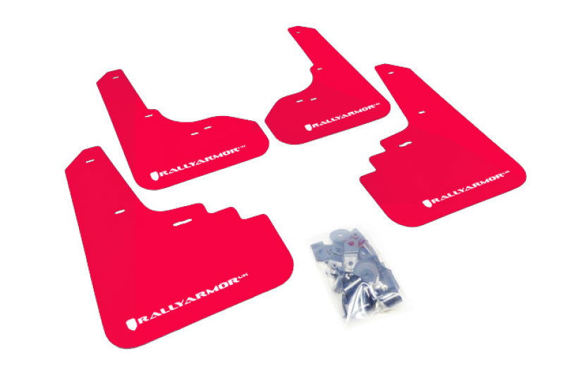 Rally Armor mf4-ur-rd/wh | 2005-2009 Legacy GT and Outback UR Red Mud Flap w/ White Logo; 2005-2009