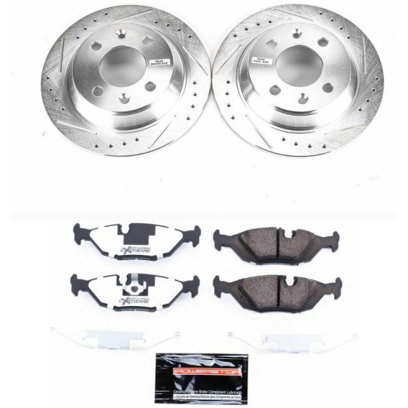 PowerStop k367-26 | Power Stop 88-93 Saab 900 Rear Z26 Street Warrior Brake Kit; 1988-1993