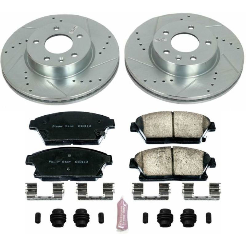 PowerStop k6386 | Power Stop 13-18 Cadillac ATS Front Z23 Evolution Sport Brake Kit; 2013-2018