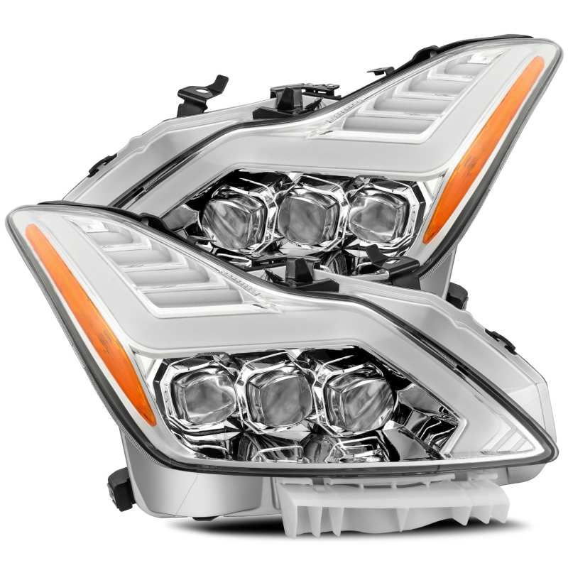 AlphaRex 881984 | 08-13 Infiniti G37 NOVA LED Proj Headlights Chrome w/ Activ Light/Seq Signal/DRL; 2008-2013