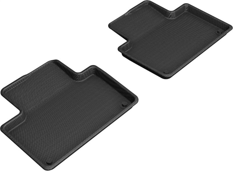 3D Maxpider l1vv02921509 | 3D MAXpider 2015-2021 Volvo XC90 T8 Twin Engine Kagu 2nd Row Floormats - Black; 2015-2021