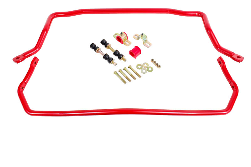 BMR Suspension sb031r | BMR 78-87 G-Body Front & Rear Sway Bar Kit w/ Bushings - Red; 1978-1987