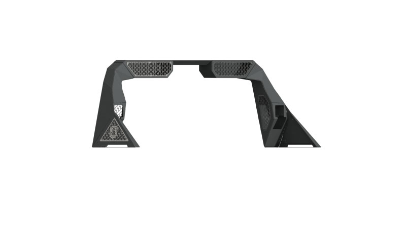 Road Armor 3141dhrp-c2-mh | 14-18 Chevy 1500 iD Headache Rack w/Bedrail Pod/Dual 10in Pod/Brake Lamp Relief/Hyve -Raw; 2014-2018