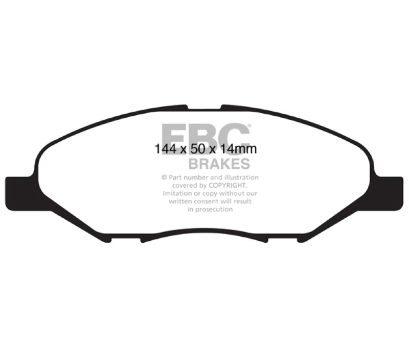 EBC ud1345 | 09-11 Nissan Versa 1.6 Ultimax2 Front Brake Pads; 2009-2011