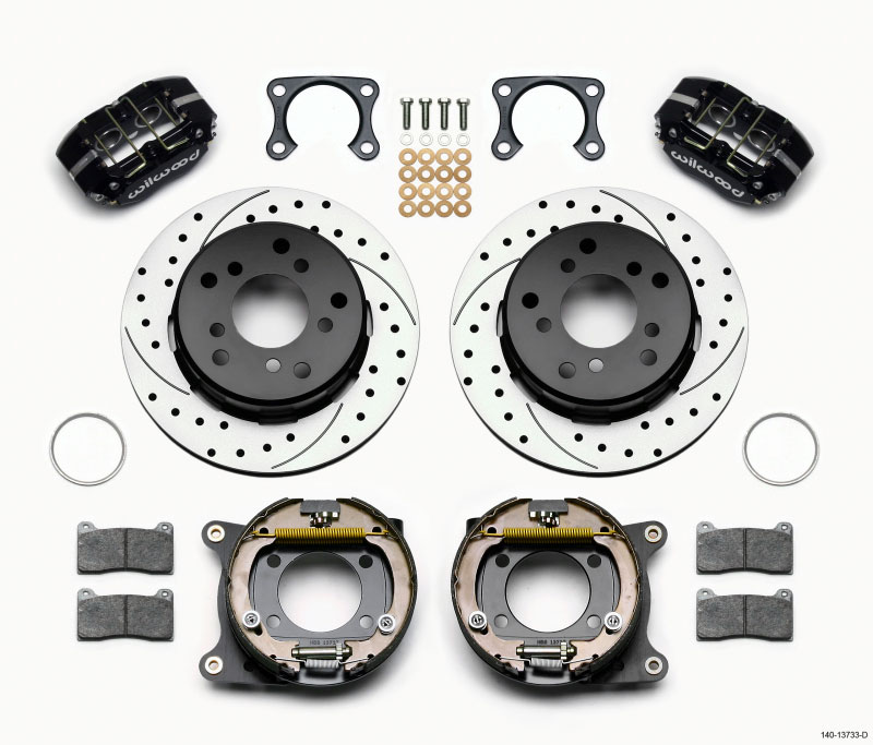 Wilwood 140-13733-d | Dynapro Lug Mount P/S Park Brake Kit Drilled Big Ford 2.00in Off Bronco 5 x 5.50; 1965-1977