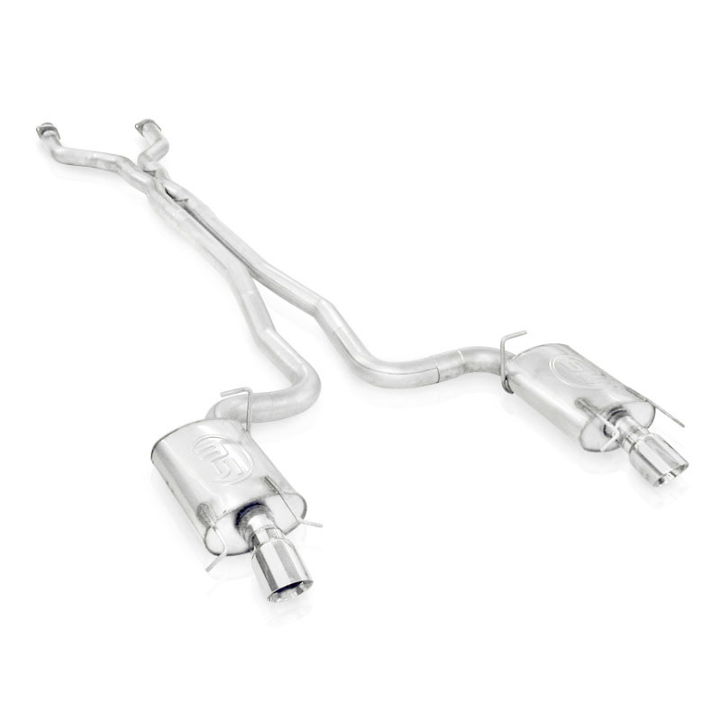 Stainless Works CTSV9CB | Cadillac CTS-V Sedan Exhaust 3" Dual S-Tube System with X-Pipe For Use With Factory Manifolds ( CTS-V9CB ); 2009-2014