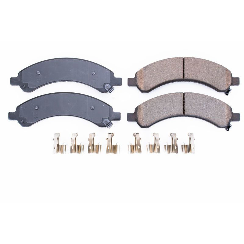 PowerStop 17989 | Power Stop 03-09 Chevrolet Express 3500 Rear Z17 Evolution Ceramic Brake Pads w/Hardware; 2003-2009