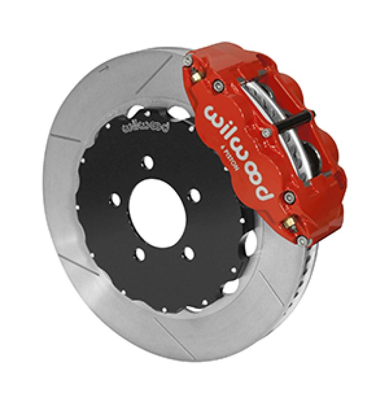 Wilwood 14014681r | 03-11 Crown Victoria Forged Narrow Superlite 6R Front Brake Kit w/ Slotted GT Rotor - Red; 2003-2011