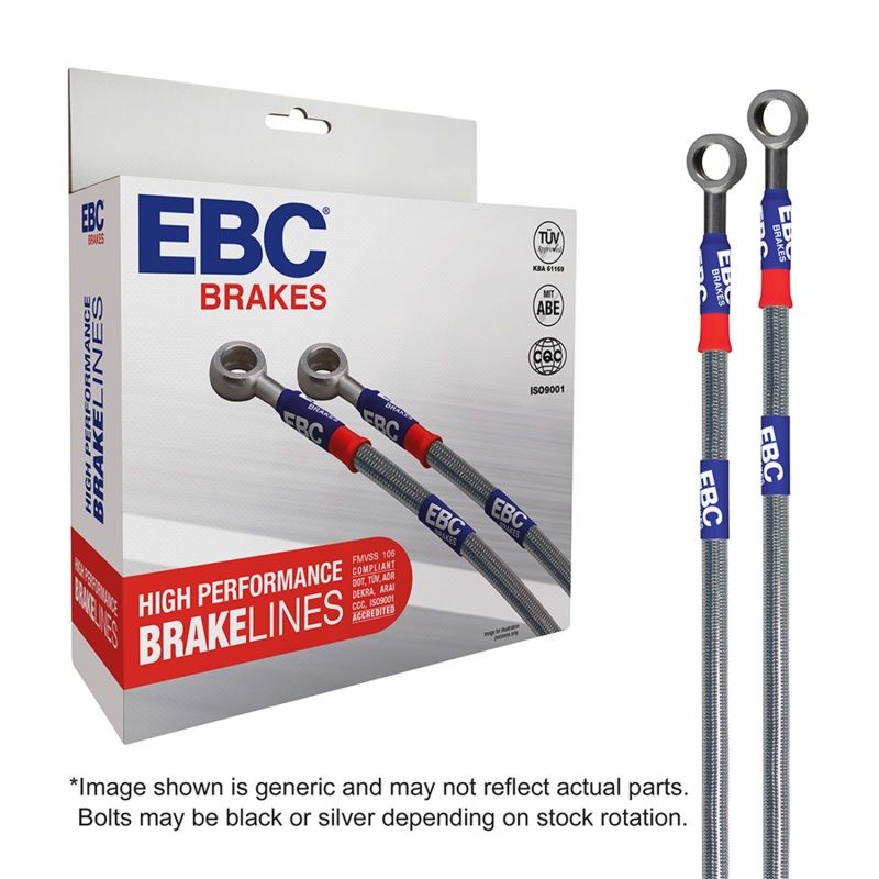 EBC bla76484l | 99-05 Volkswagen Beetle 1.8T Stainless Steel Brake Line Kit; 1999-2005