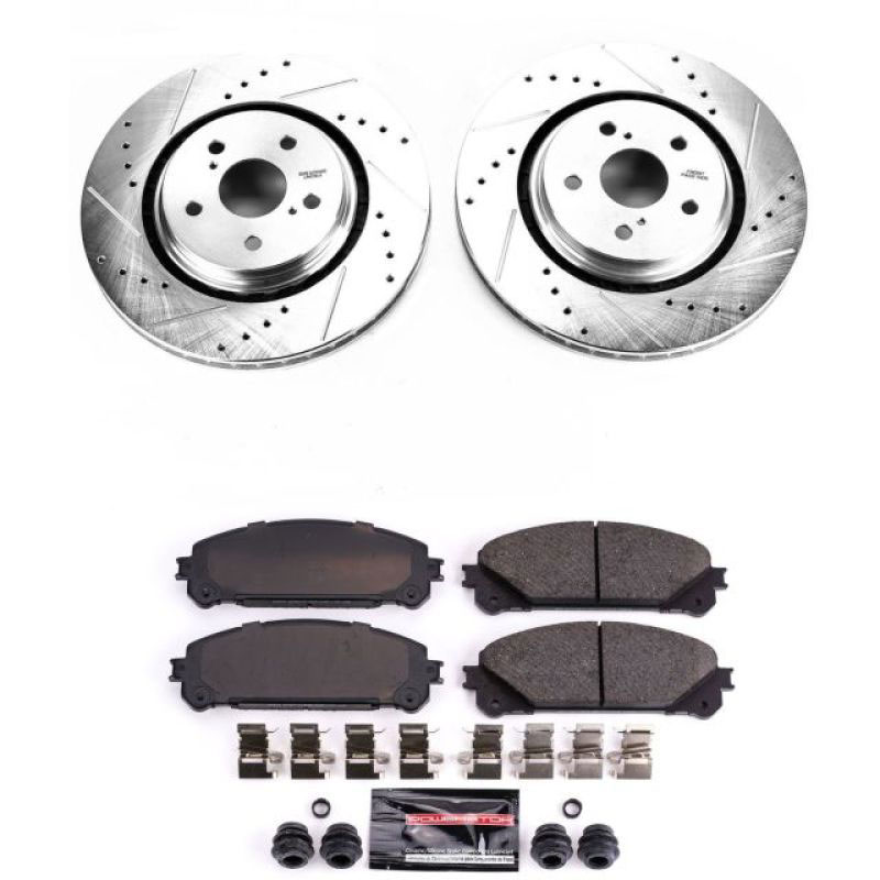 PowerStop k7688 | Power Stop 16-18 Lexus RX350 Front Z23 Evolution Sport Brake Kit; 2016-2018