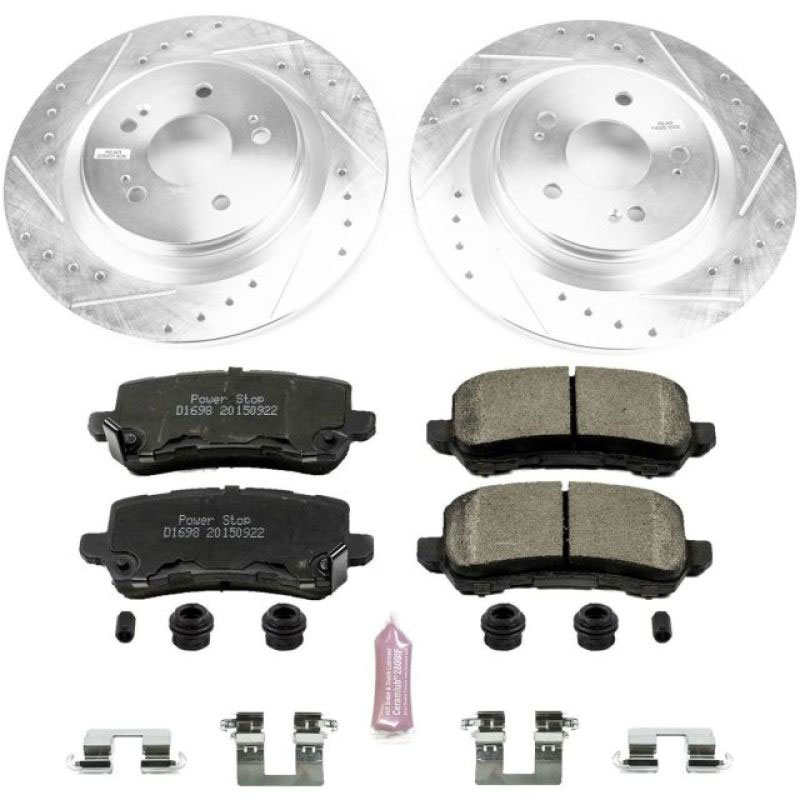 PowerStop k7903 | Power Stop 18-19 Honda Odyssey Rear Z23 Evolution Sport Brake Kit; 2018-2022