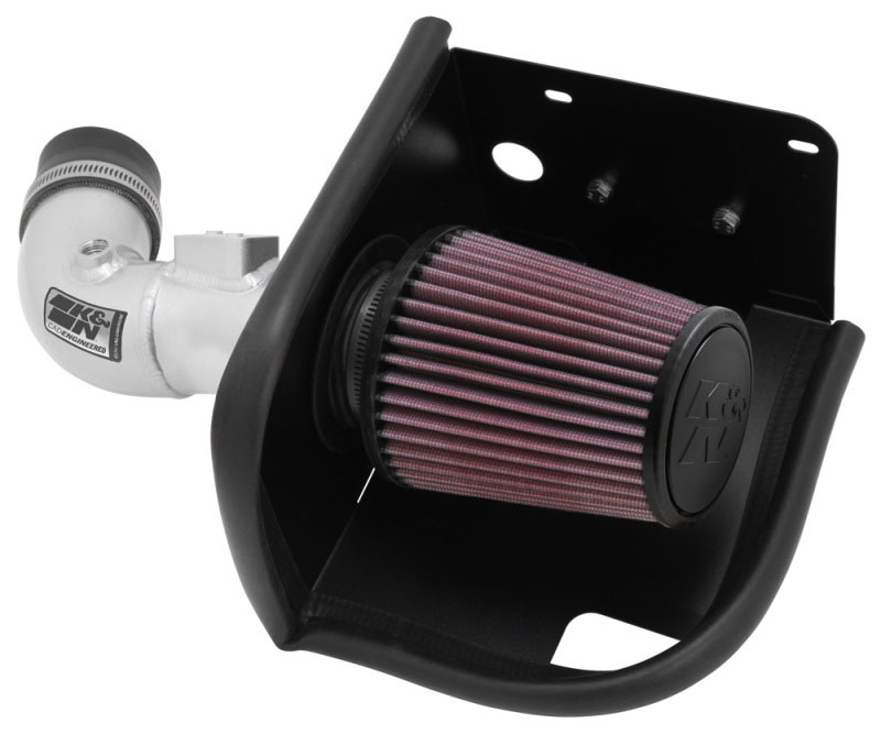 K&N Engineering 693530ts | K&N 11-12 Ford Fiesta 1.6L L4 Silver Typhoon Performance Intake; 2011-2012