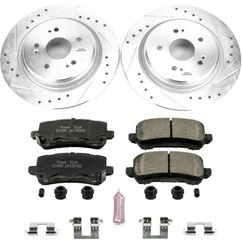 PowerStop k7216 | Power Stop 15-19 Acura TLX Rear Z23 Evolution Sport Brake Kit; 2015-2019