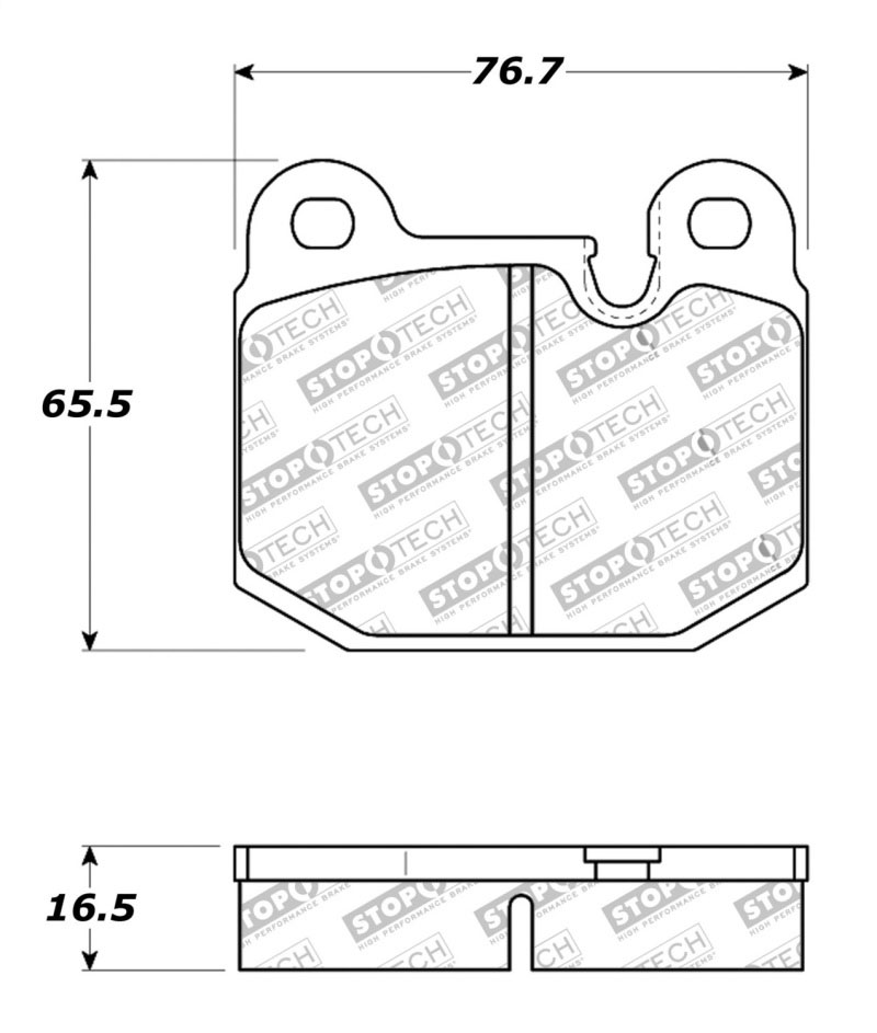 Stoptech 308.01740 | StopTech Street Brake Pads BMW 320i, Front; 1977-1983