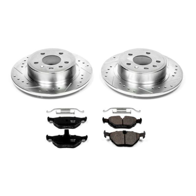 PowerStop k3080 | Power Stop 99-10 Saab 9-5 Rear Z23 Evolution Sport Brake Kit; 1999-2010