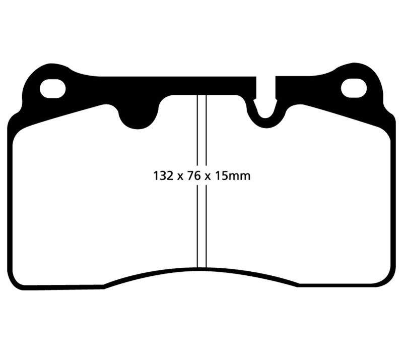 EBC ud1165 | 06-09 Volkswagen Touareg 3.6 (2 pin holes at top of backplate) Ultimax2 Front Brake Pads; 2006-2009