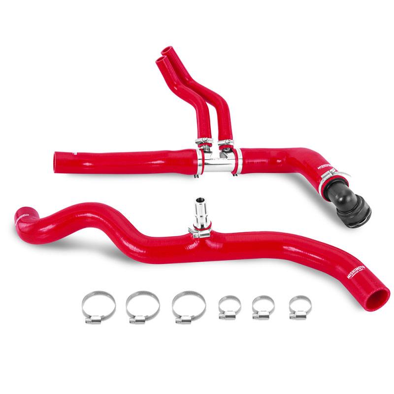 Mishimoto mmhose-x35t-18rd | 18-20 Ford Raptor 3.5L EcoBoost Silicone Hose Kit - Red; 2018-2022