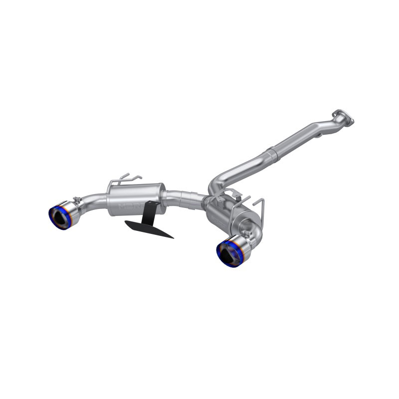 MBRP s43023be | 2023 Toyota Corolla GR 1.6L T304 Stainless Steel 3in Cat-Back Dual Split Rear w/ Burnt End Tips; 2023-2023