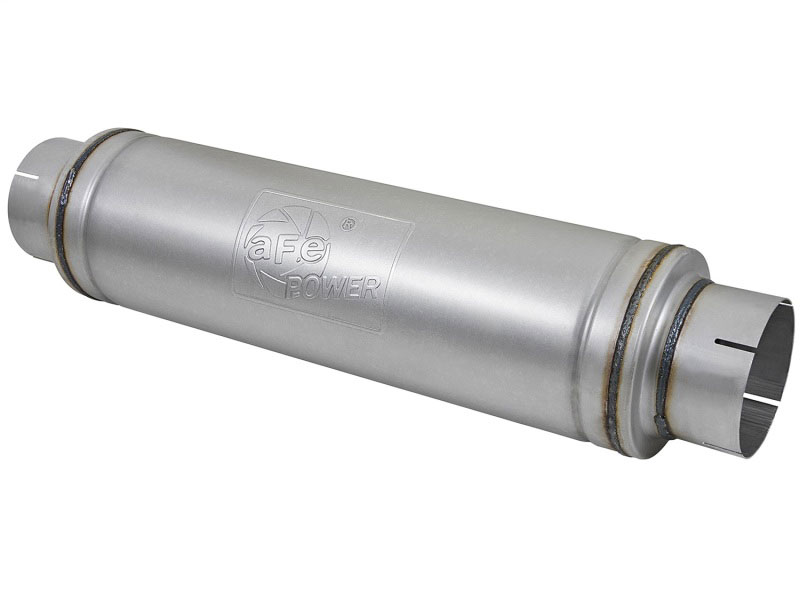 aFe 49M00023 | ATLAS Aluminized Steel Muffler 5in Center/Center 24in L x 7in Diameter - Round Body