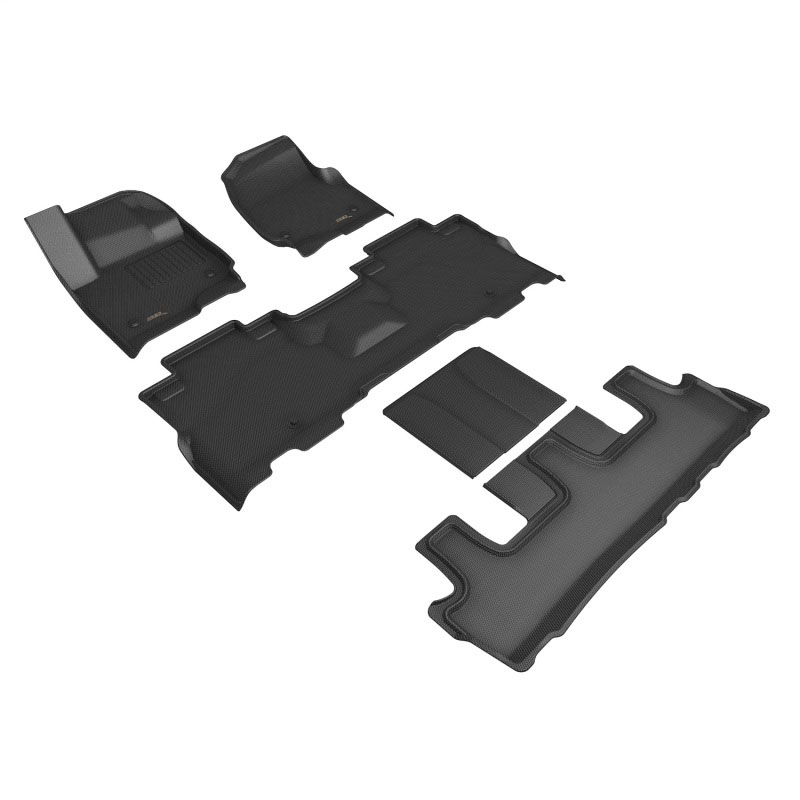 3D Maxpider l1fr14801509 | 18-23 Ford Expedition Max Kagu Floor Mat- Black R1 R2 R3; 2018-2023