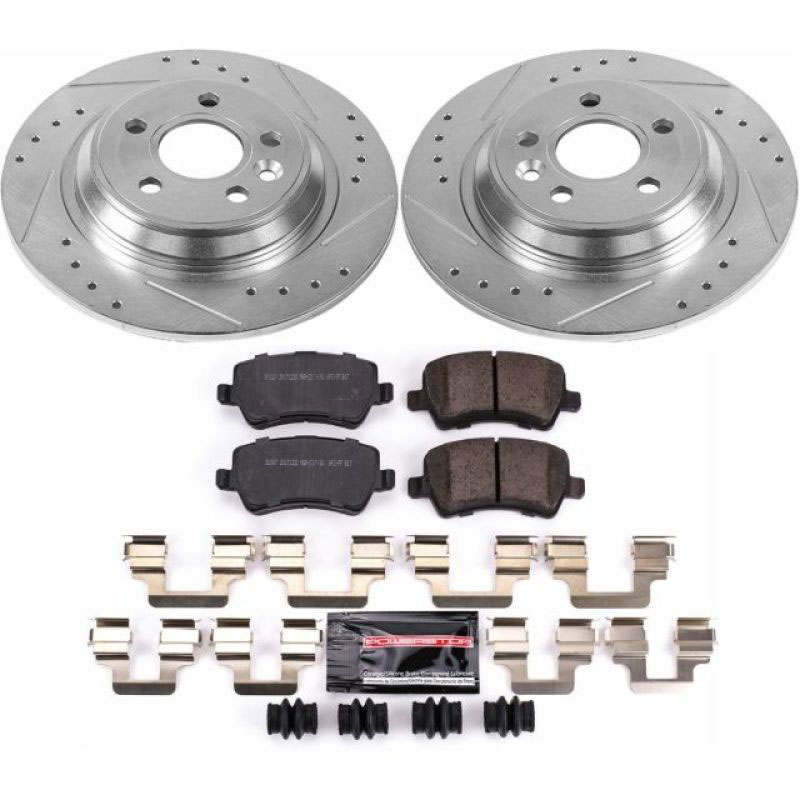 PowerStop k4704 | Power Stop 11-18 Volvo S60 Rear Z23 Evolution Sport Brake Kit; 2011-2018