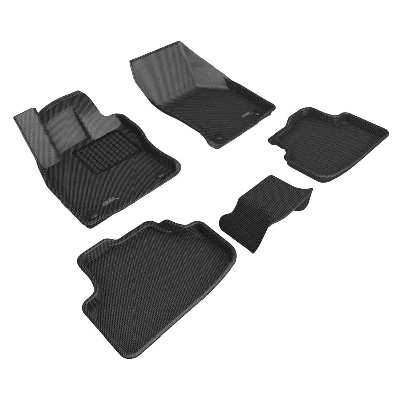 3D Maxpider l1vw12201509 | 21-23 Volkswagen Golf Gti/Golf R Kagu Floor Mat- Black R1 R2; 2021-2023