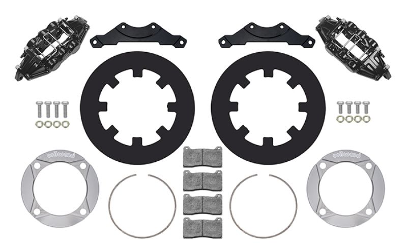 Wilwood 14016633 | 2014+ Polaris RZR XP 1000 Rear Kit 11.25in - Black; 2014-2023