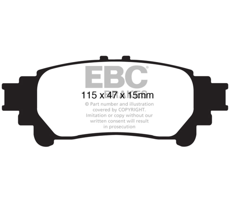 EBC ud1391 | 13+ Lexus GS350 3.5 RWD Ultimax2 Rear Brake Pads