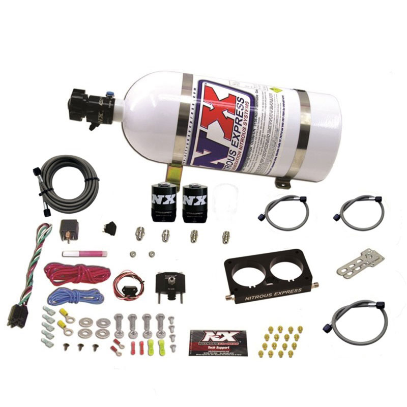 Nitrous Express 20950D-10 | 96-04 Ford Mustang Cobra 4 Valve (Stock TB) Nitrous Kit (50-300HP) w/10lb Bottle; 1996-2004