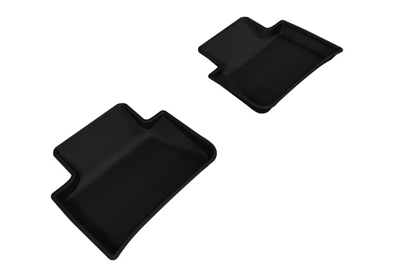 3D Maxpider l1po01421509 | 3D MAXpider 2014-2019 Porsche Macan Kagu 2nd Row Floormats - Black; 2014-2019