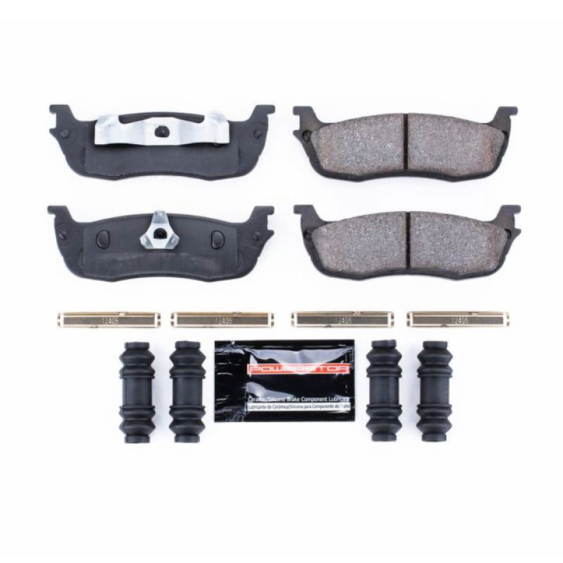 PowerStop z23-711 | Power Stop 97-02 Ford Expedition Rear Z23 Evolution Sport Brake Pads w/Hardware; 1997-2002