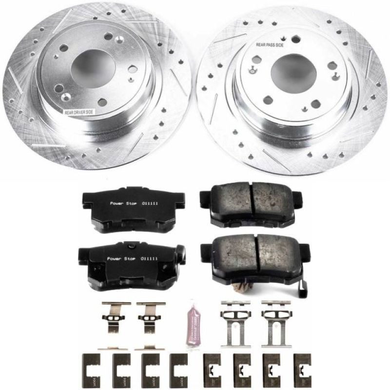 PowerStop k3128 | Power Stop 16-18 Acura ILX Rear Z23 Evolution Sport Brake Kit; 2016-2018