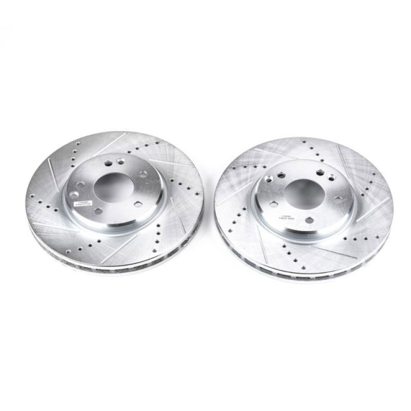 PowerStop ebr625xpr | Power Stop 04-08 Chrysler Crossfire Front Evolution Drilled & Slotted Rotors - Pair; 2004-2008