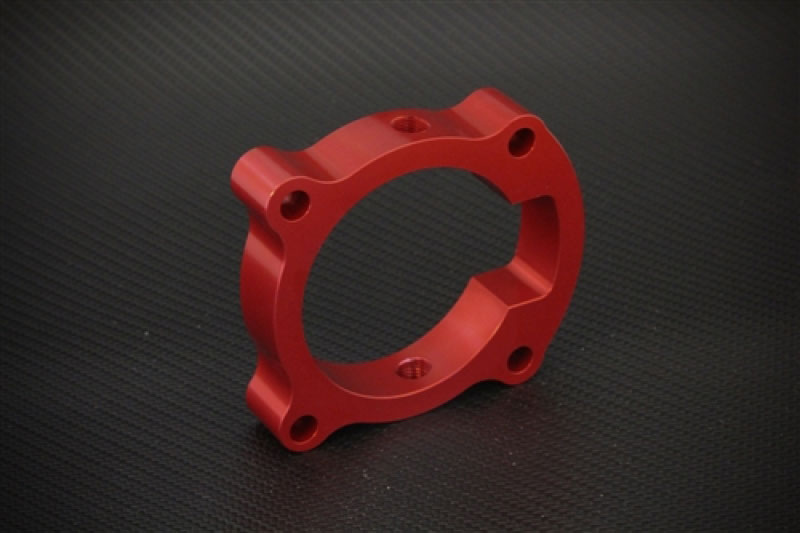 Torque Solution ts-tbs-018r | Throttle Body Spacer (Red): Hyundai Genesis Coupe 2.0T 10-12; 2010-2012