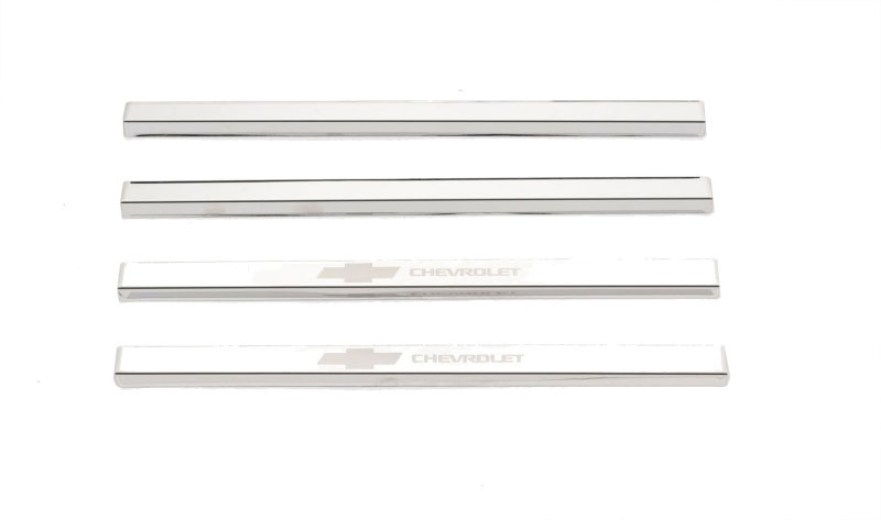 Putco 95171gm-1 | 14-18 Chevy Silverado LD - Regular Cab w/ CHEVROLET Etching (4pcs) SS Door Sills; 2014-2018