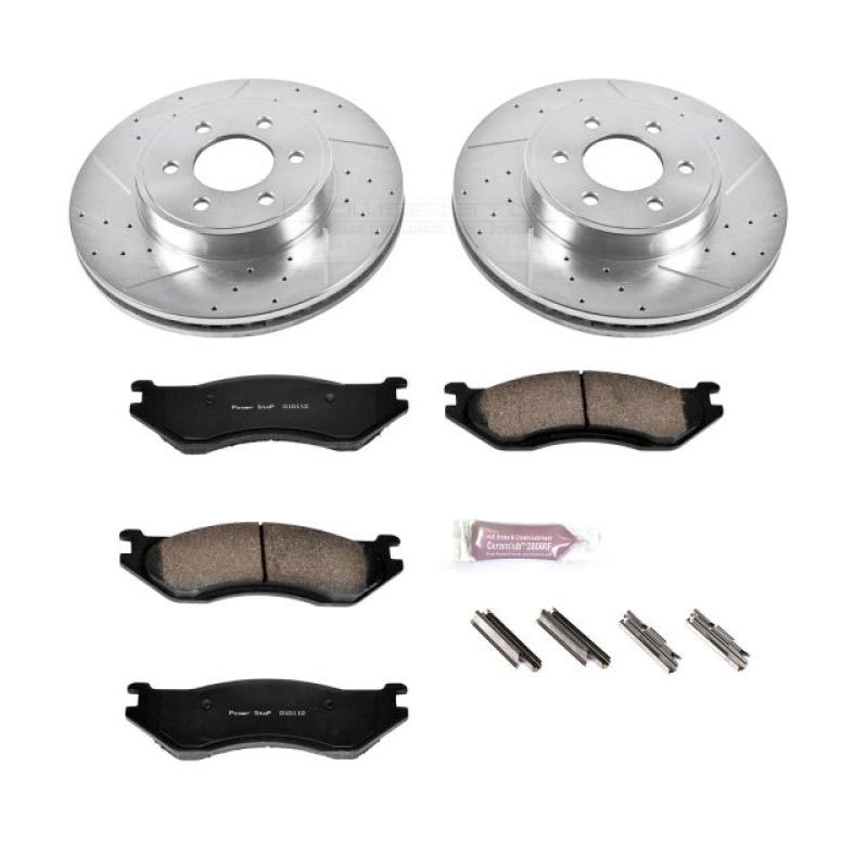 PowerStop k2178 | Power Stop 2003 Dodge Durango Front Z23 Evolution Sport Brake Kit; 2003-2003