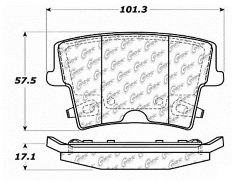 Stoptech 309.10570 | StopTech Sport Brake Pads Dodge Magnum Solid Rear Disc, Rear; 2005-2008