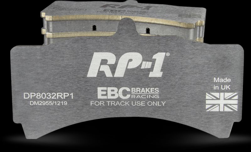 EBC dp81207rp1 | 97-09 Porsche Boxster (986/987 w/Cast Iron Discs) RP-1 Race Front Brake Pads; 1997-2009