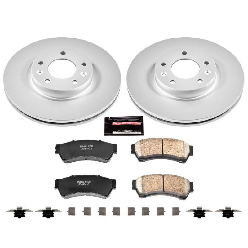 PowerStop crk199 | Power Stop 06-12 Ford Fusion Front Z17 Evolution Geomet Coated Brake Kit; 2006-2012