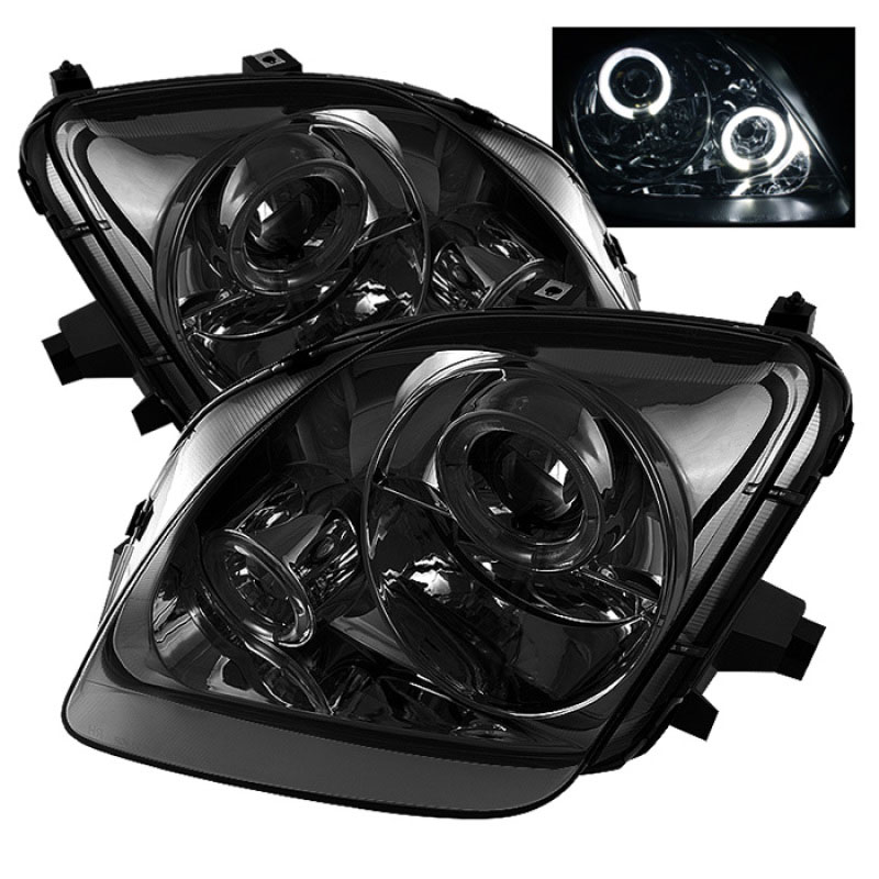 SPYDER 5011053 | Spyder Honda Prelude Halo Projector Headlights - Smoke - (PRO-YD-HP97-HL-SM); 1997-2001