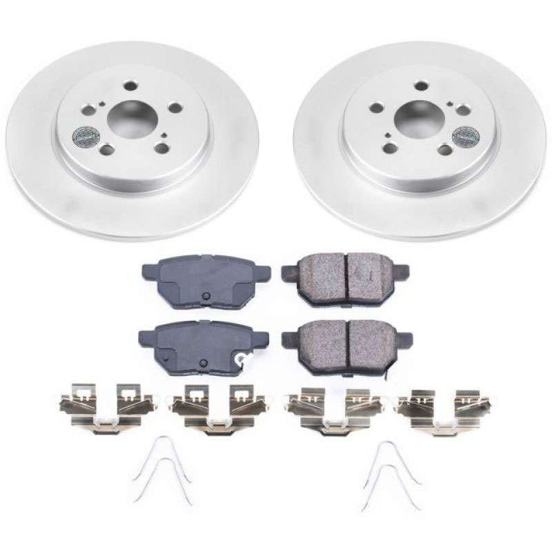 PowerStop crk6498 | Power Stop 11-17 Lexus CT200h Rear Z17 Evolution Geomet Coated Brake Kit; 2011-2017