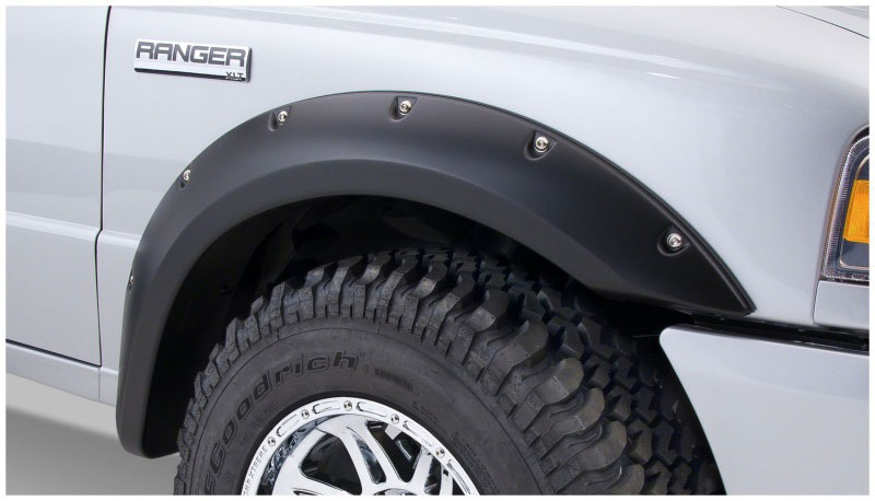 Bushwacker 21037-02 | 93-11 Ford Ranger Pocket Style Flares 2pc - Black; 1993-2011