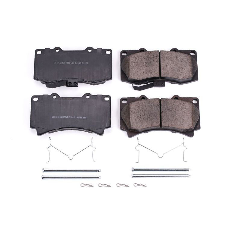 PowerStop 171119 | Power Stop 06-10 Hummer H3 Front Z17 Evolution Ceramic Brake Pads w/Hardware; 2006-2010