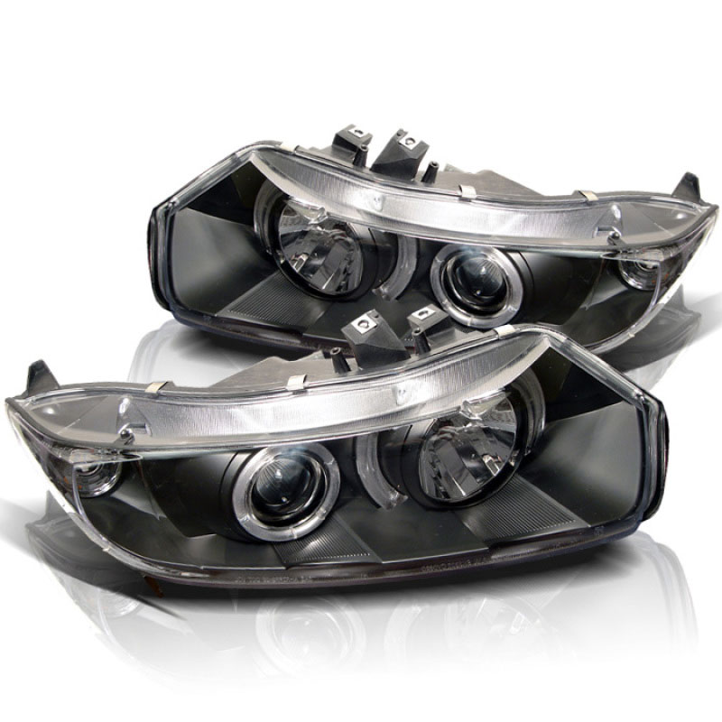 SPYDER 5010780 | Spyder Honda Civic 2Dr Halo Projector Headlights - Black - (PRO-YD-HC06-2D-HL-BK); 2006-2008