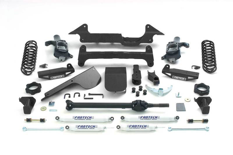 Fabtech k5000 | 03-08 Hummer H2 4WD w/Rear Coil Springs 6in Perf. System w/Perf. Shocks; 2003-2008